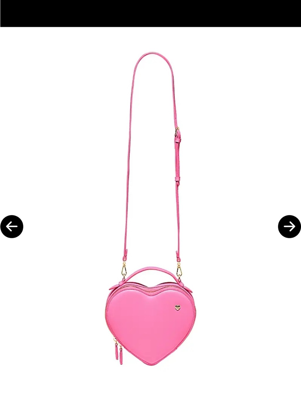 Stoney Clover Lane bubblegum pink Heart Crossbody Bag - Women's Shoulder Bag